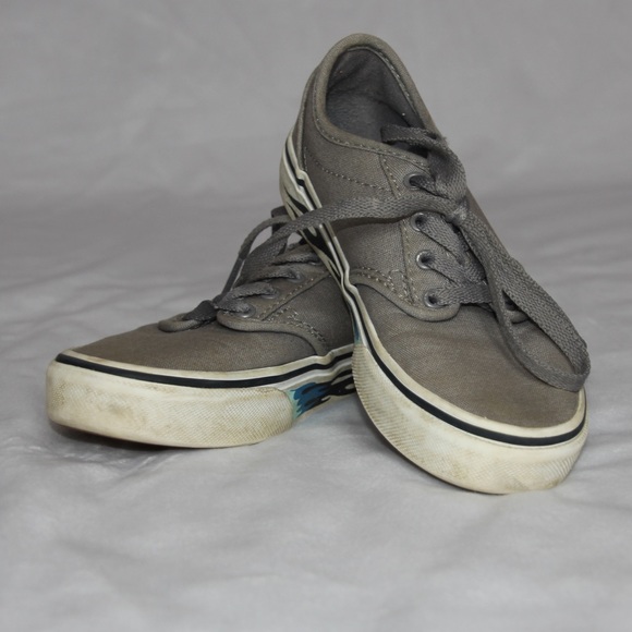 Vans youth Old Skool gray sneakers size 13 - Picture 6 of 8